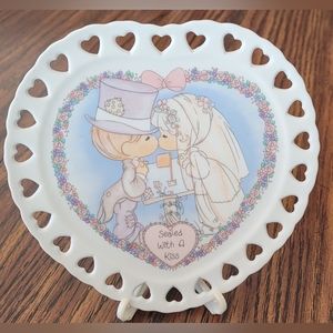 Precious Moments Sealed With A Kiss plaque